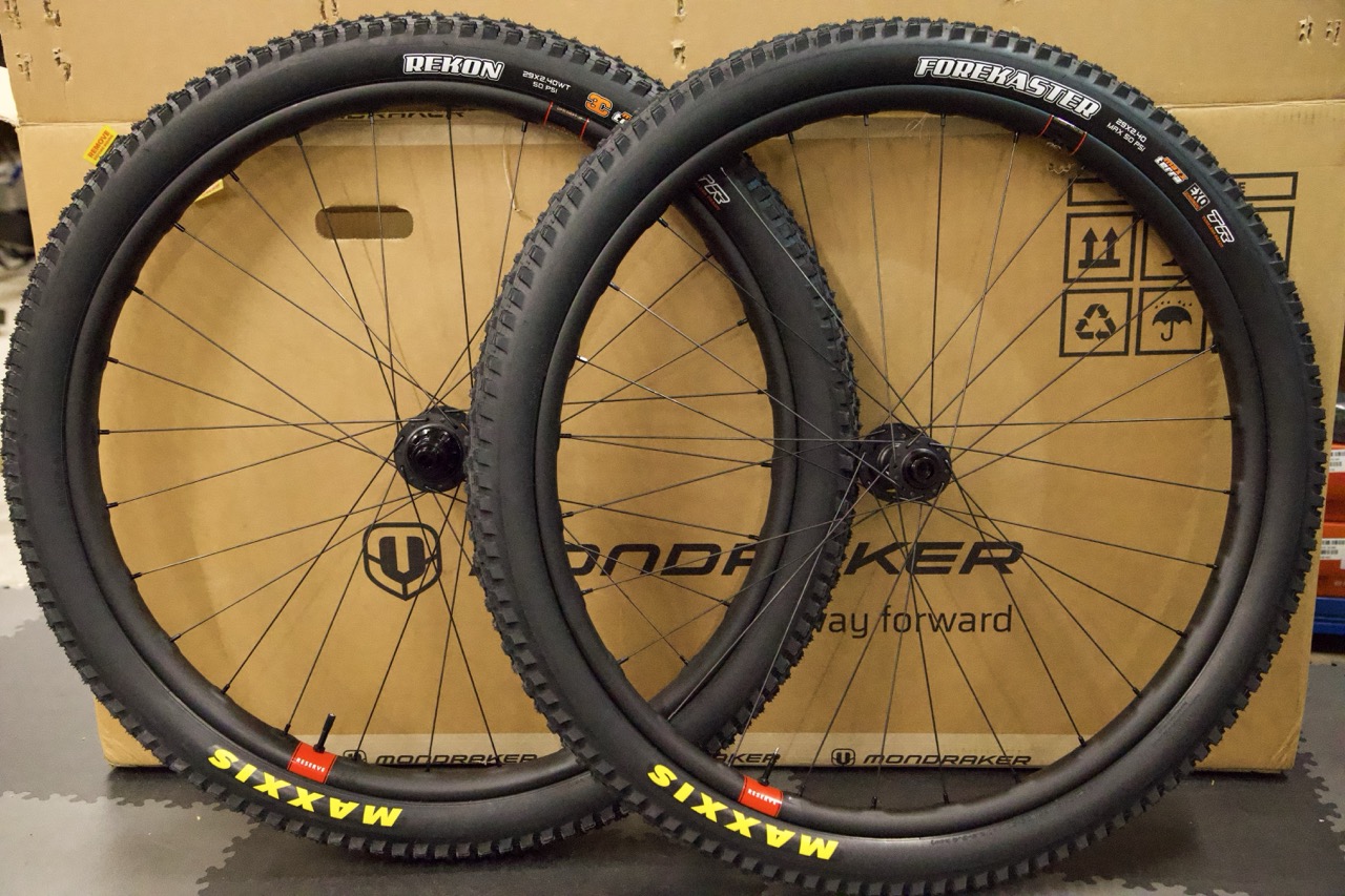 Green Vittoria Air-Liner insert positioned around the rear wheel before the tyre is fitted